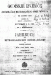 Picture of the 1909 Yearbook of Zagreb Observatory. Click for larger image.
